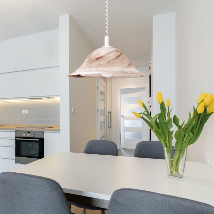 Rabalux - lubinis šviestuvas 1xE27/60W/230V alabastrinis stiklas