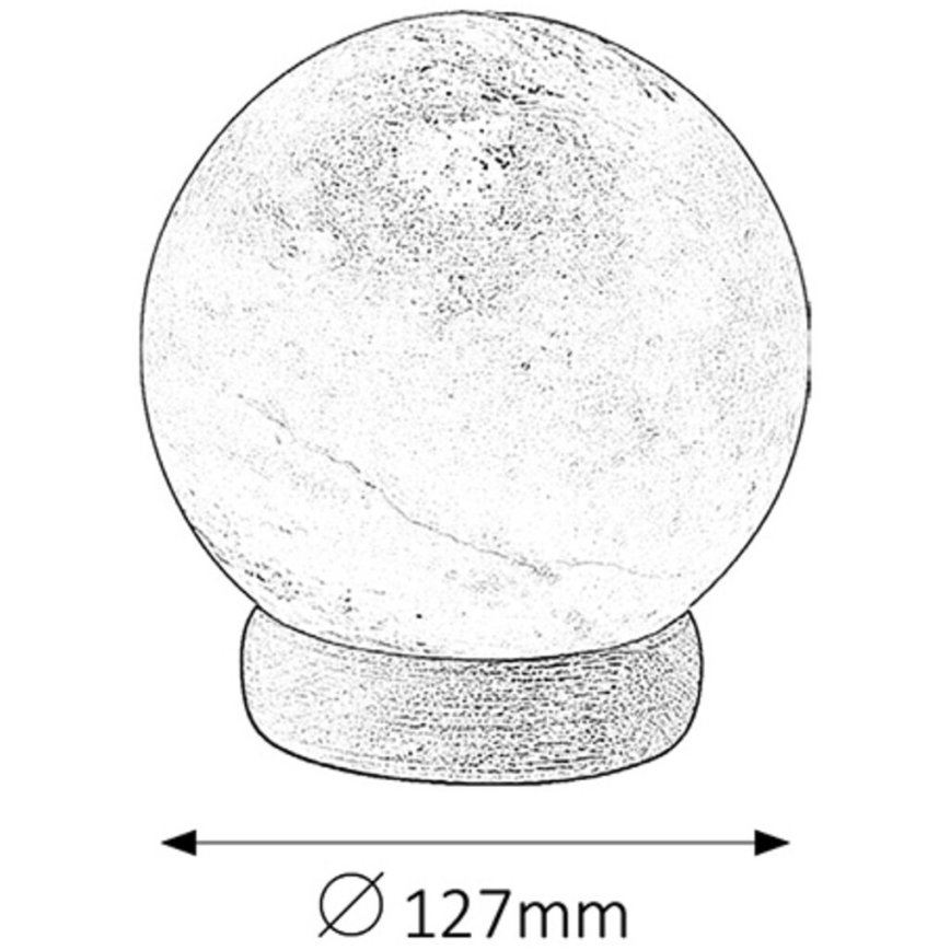 Rabalux - Druskos lempa 1xE14/15W/230V akacija 2,6 kg