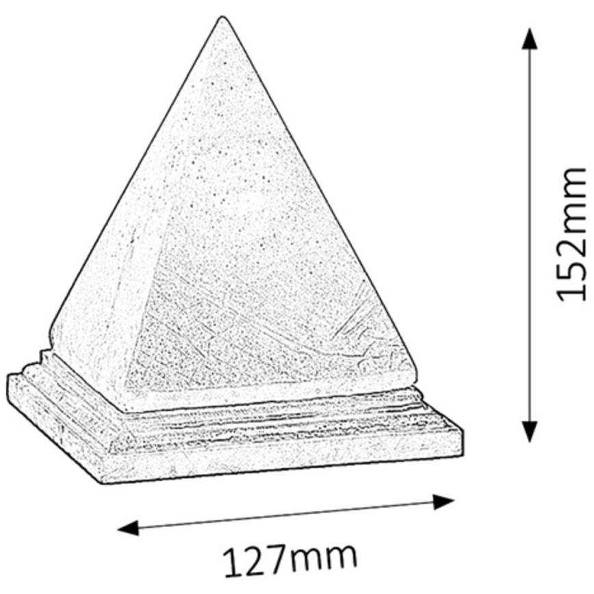 Rabalux - Druskos lempa 1xE14/15W/230V akacija 2,8 kg