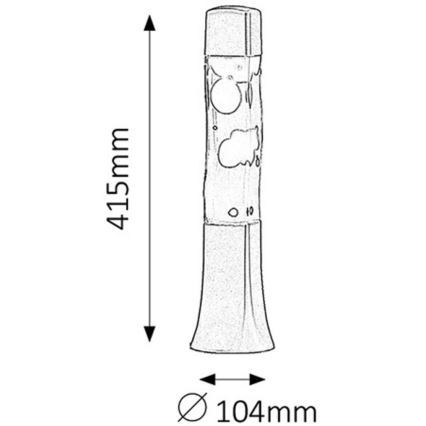 Rabalux 4110 - Lavos lempa MARSHAL 1xE14/25W/230V