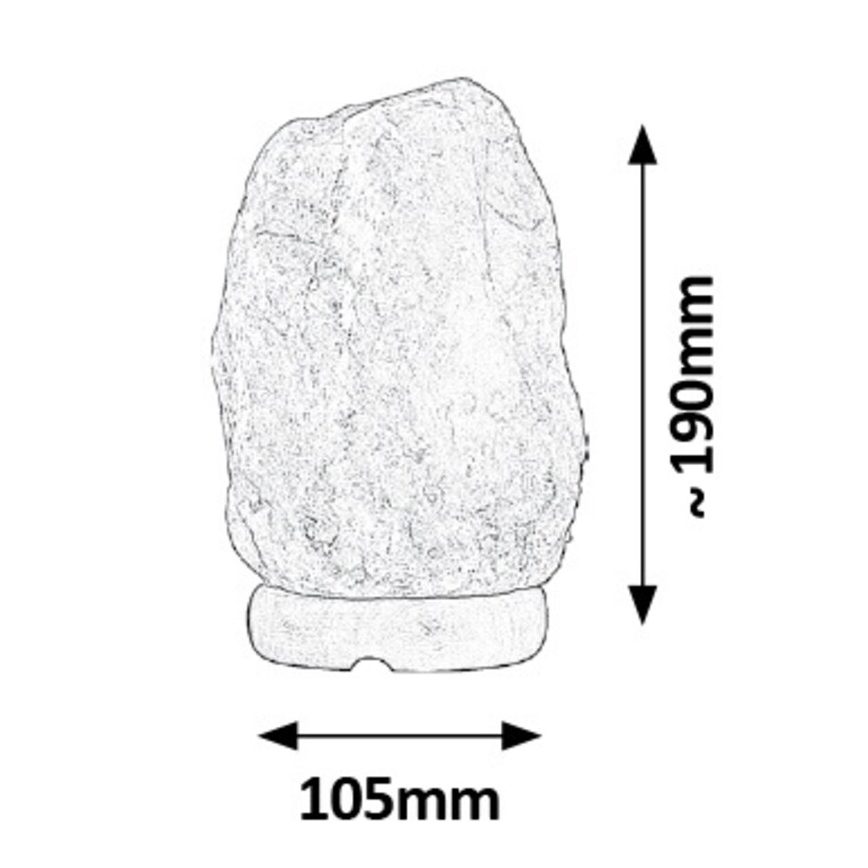 Rabalux - Salt lempa 1xE14/15W/230V 1,6 kg