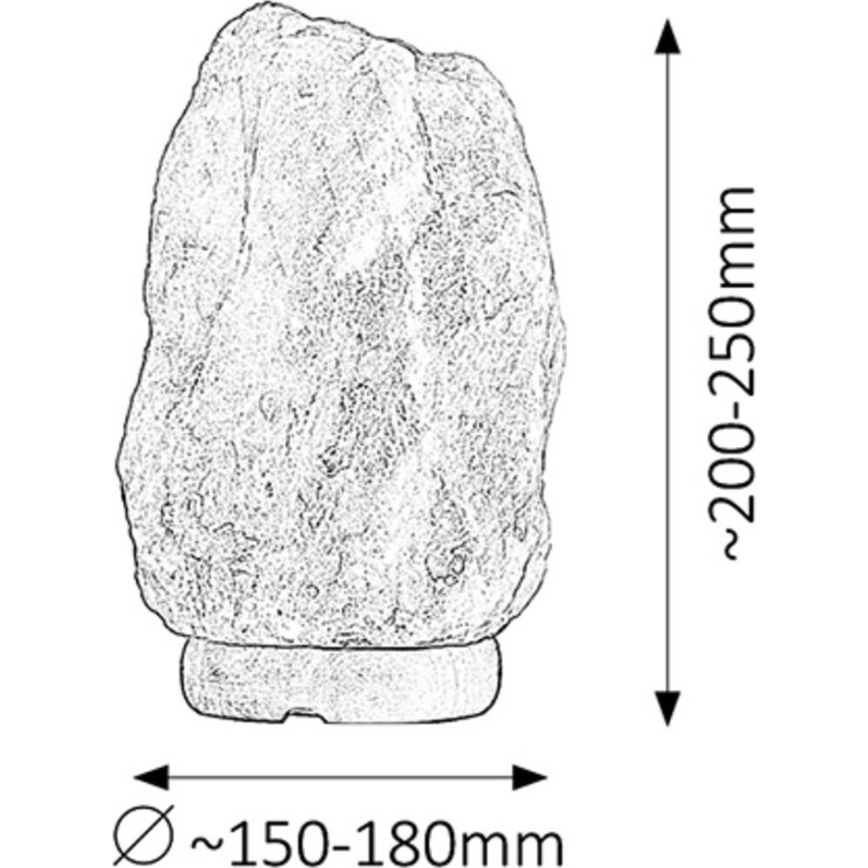 Rabalux - Salt lempa 1xE14/15W/230V 8 kg