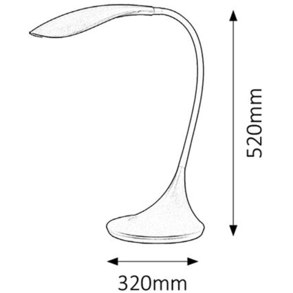 Rabalux 4164 - LED šviestuvas DOMINIC 1xLED/4,5W/230V