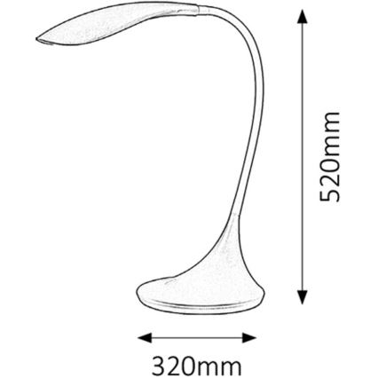 Rabalux 4167 - LED šviestuvas DOMINIC 1xLED/4,5W/230V