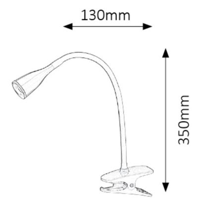 Rabalux - LED stalinis šviestuvas su gnybtu 1xLED/4,5W/230V