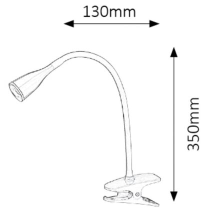 Rabalux - LED stalinis šviestuvas su gnybtu 1xLED/4,5W/230V