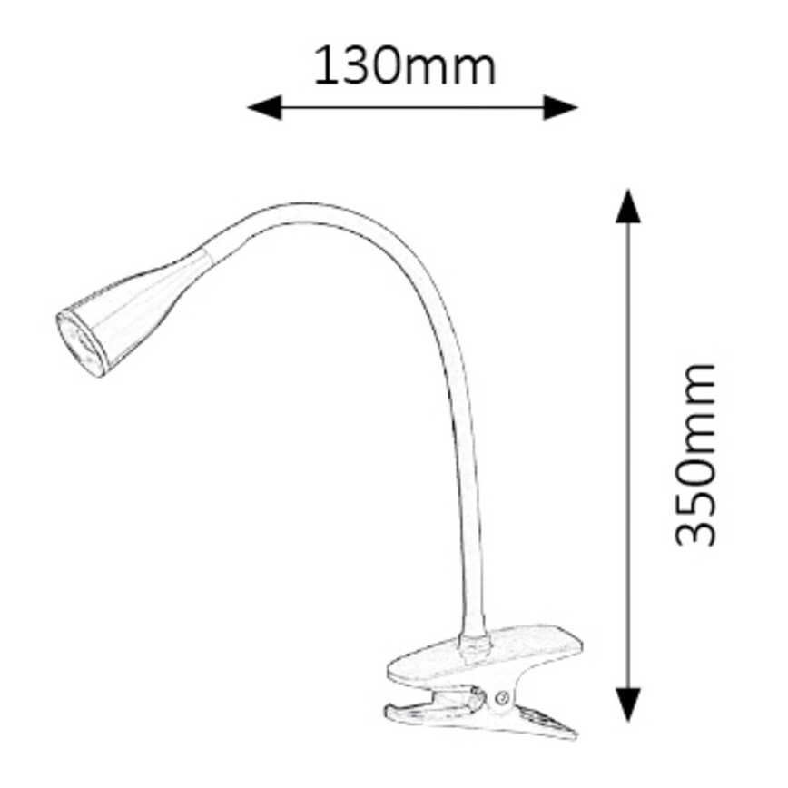 Rabalux - LED stalinis šviestuvas su gnybtu 1xLED/4,5W/230V