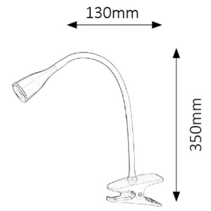 Rabalux - LED stalinis šviestuvas su gnybtu 1xLED/4,5W/230V