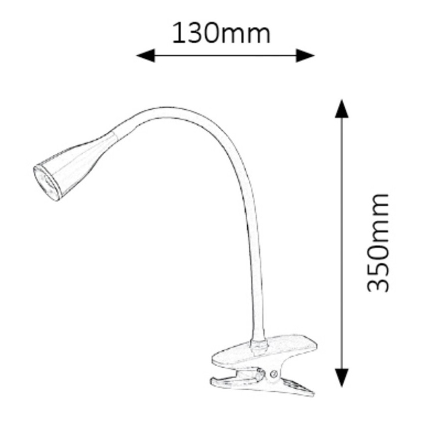 Rabalux - LED stalinis šviestuvas su gnybtu 1xLED/4,5W/230V