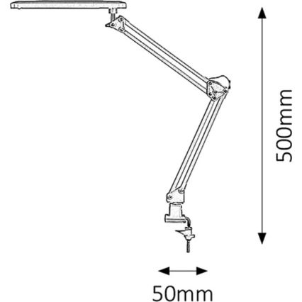 Rabalux - LED Stalinis šviestuvas LED/5,6W/230V