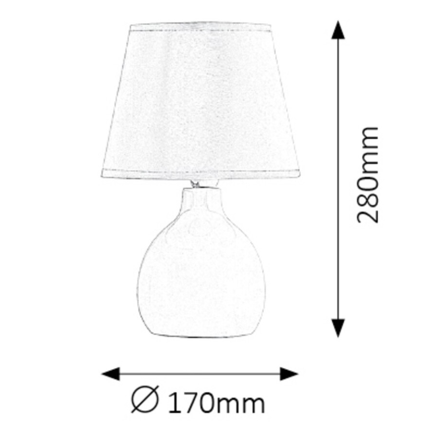 Rabalux - Stalo lempa 1xE14/40W/230V balta