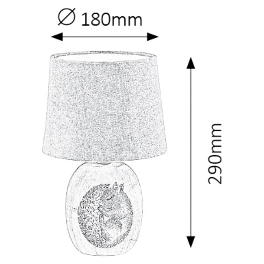 Rabalux - Vaikiška stalinė lempa 1xE14/40W/230V
