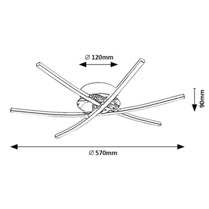 Rabalux - LED lubinis šviestuvas LED/21W/230V 4000K