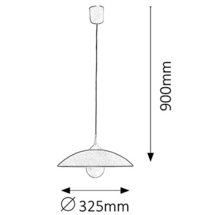 Rabalux 4615 - Sietynas CUPOLA RANGE 1xE27/60W/230V