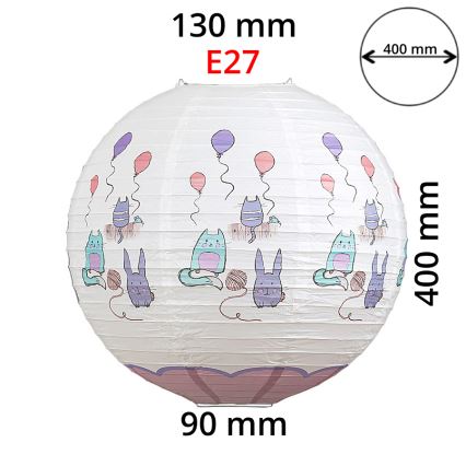 Rabalux 4632 - Vaikiškas šviestuvas vaikiškam sietynui CATHY E27 diametras 40 cm