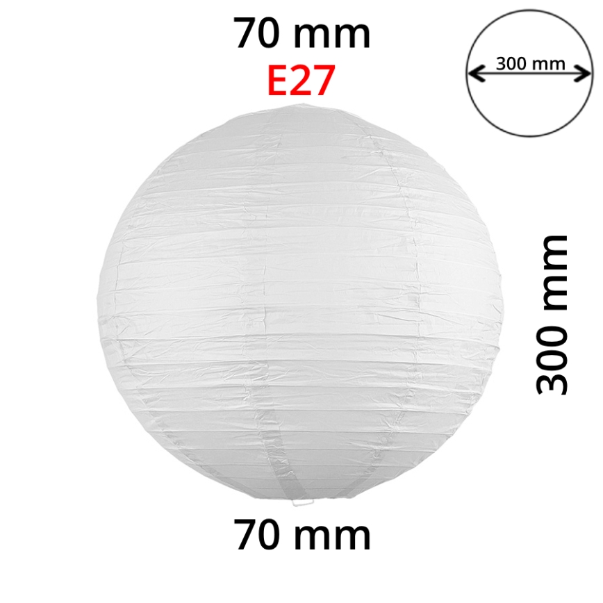 Rabalux 4894 - Šviestuvas RICE baltas E27 skersmuo 30 cm