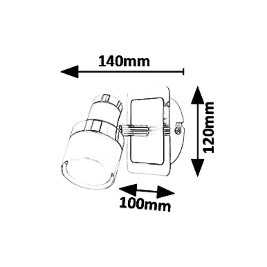 Rabalux 5021 - LED sieninis akcentinis šviestuvas HAROLD LED/5W/230V IP44