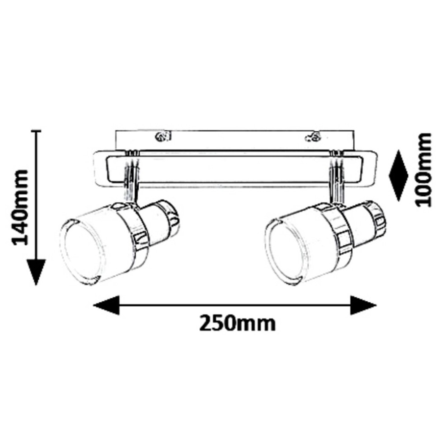 Rabalux - LED akcentinis šviestuvas HAROLD 2xLED/5W/230V IP44