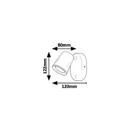 Rabalux 5045 - LED sieninis akcentinis šviestuvas SOLANGE LED/6W/230V