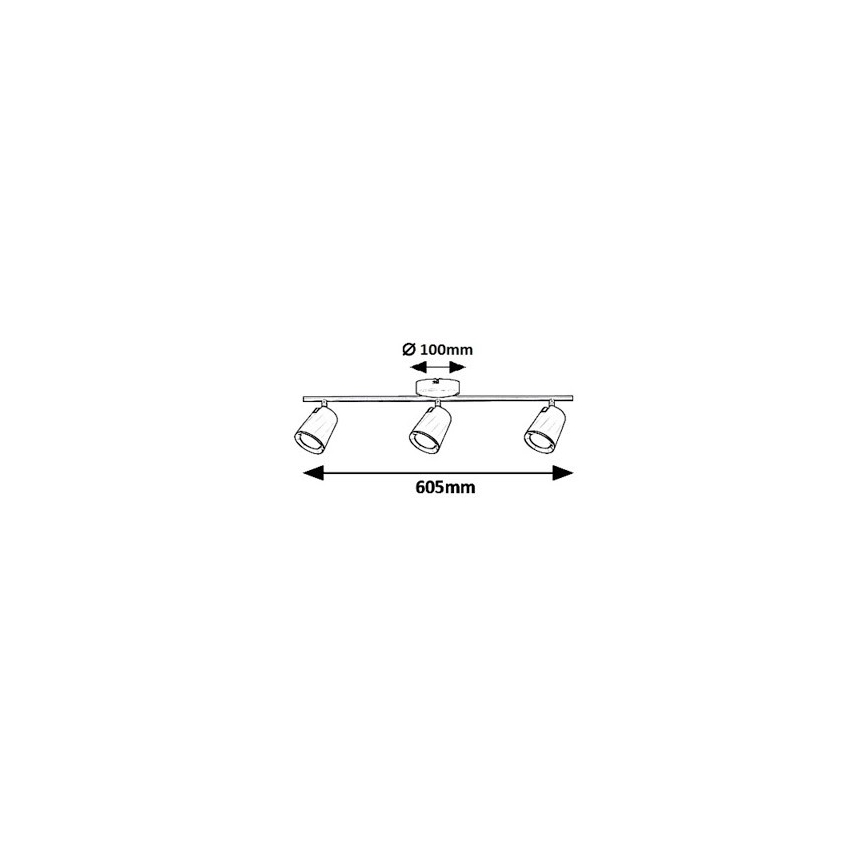 Rabalux 5047 - LED akcentinis šviestuvas SOLANGE 3xLED/6W/230V