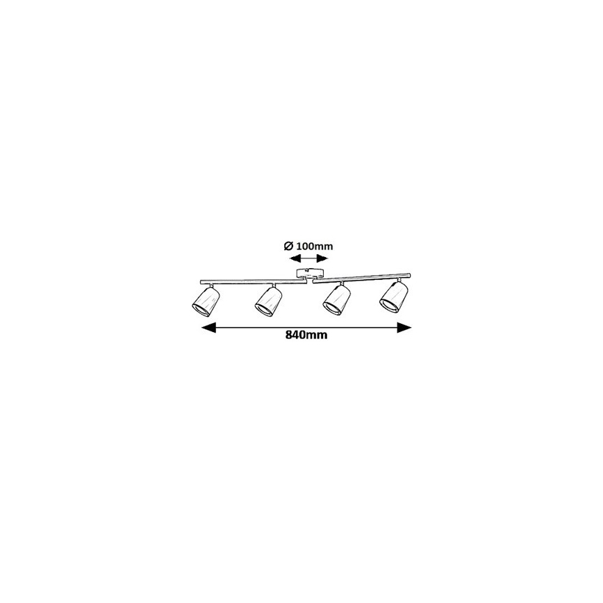 Rabalux 5048 - LED akcentinis šviestuvas SOLANGE 4xLED/6W/230V