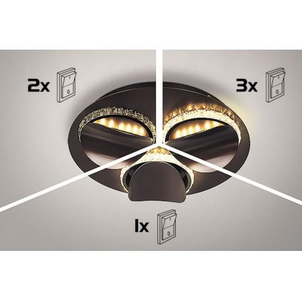 Rabalux - reguliuojamas LED lubų šviestuvas CAPRIANA LED/36W/230V pr. 50 cm