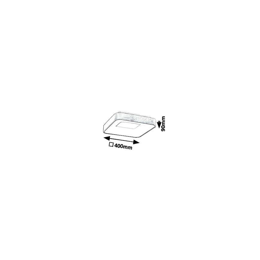 Rabalux - LED lubinis šviestuvas CARMELA LED/30W/230V 40x40 cm