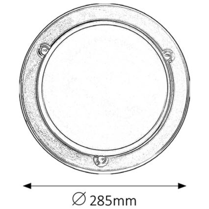 Rabalux - Lubinis šviestuvas 1xE27/60W/230V diametras 28,5 cm