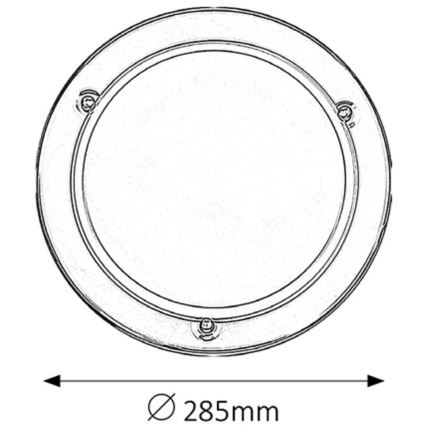 Rabalux - Lubinis šviestuvas 1xE27/60W/230V diametras 28,5 cm