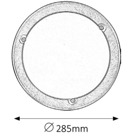 Rabalux - Lubinis šviestuvas 1xE27/60W/230V diametras 28,5 cm