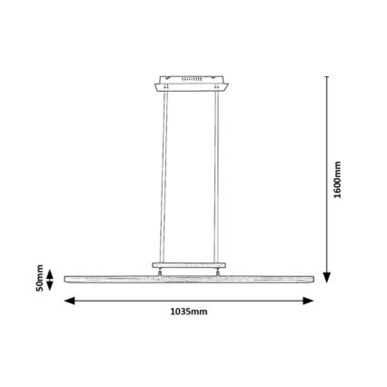 Rabalux - LED Reguliuojamas pakabinamas sietynas LED/27W/230V
