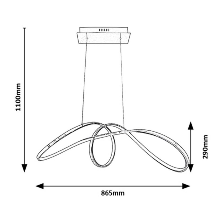 Rabalux - LED Pakabinamas sietynas LED/38W/230V