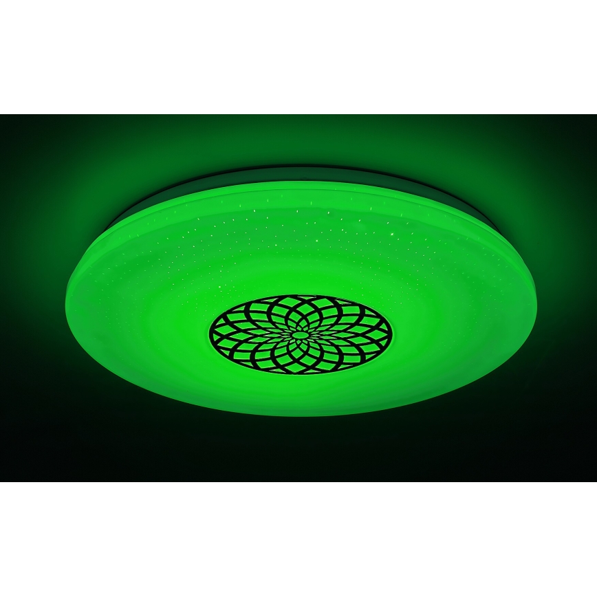 Rabalux - LED RGB pritemdomas lubinis šviestuvas LED/24W/230V Wi-Fi 3000-6500K diametras 39,5 cm + nuotolinio valdymo pultas