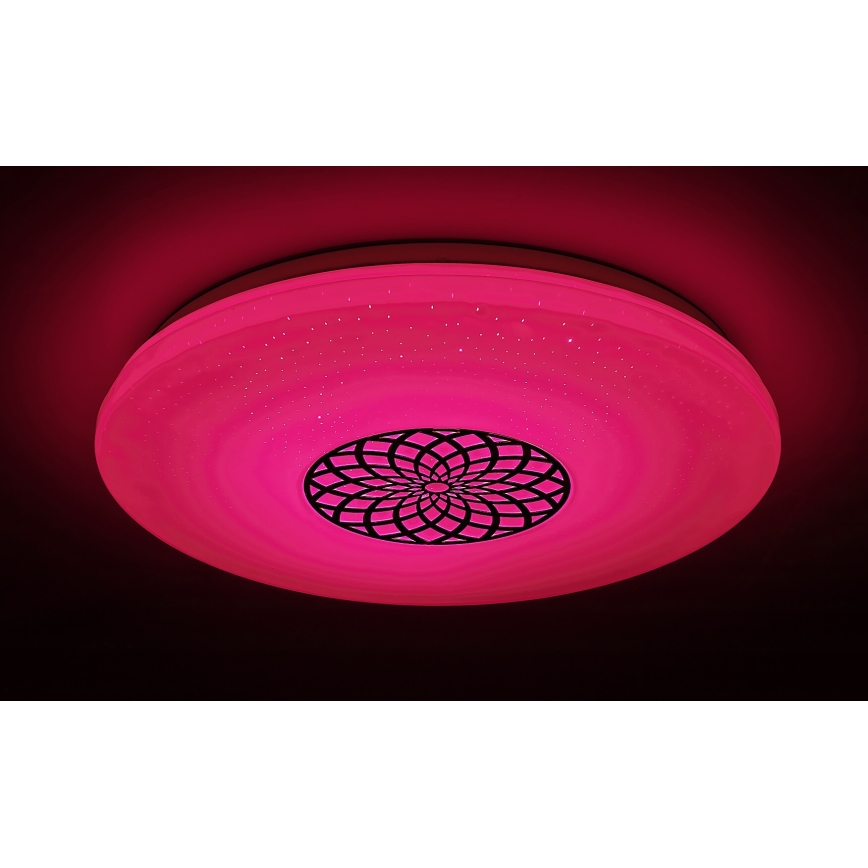 Rabalux - LED RGB pritemdomas lubinis šviestuvas LED/24W/230V Wi-Fi 3000-6500K diametras 39,5 cm + nuotolinio valdymo pultas