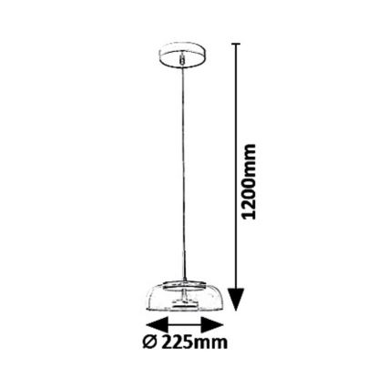 Rabalux 5391 - LED sietynas, kabinamas ant virvės LORELL LED/8W/230V