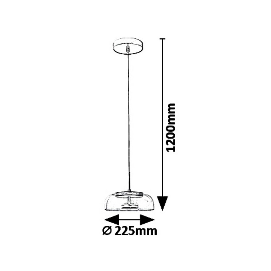 Rabalux 5391 - LED sietynas, kabinamas ant virvės LORELL LED/8W/230V