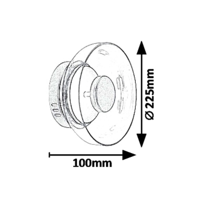 Rabalux 5392 - LED sieninis šviestuvas LORELL LED/8W/230V