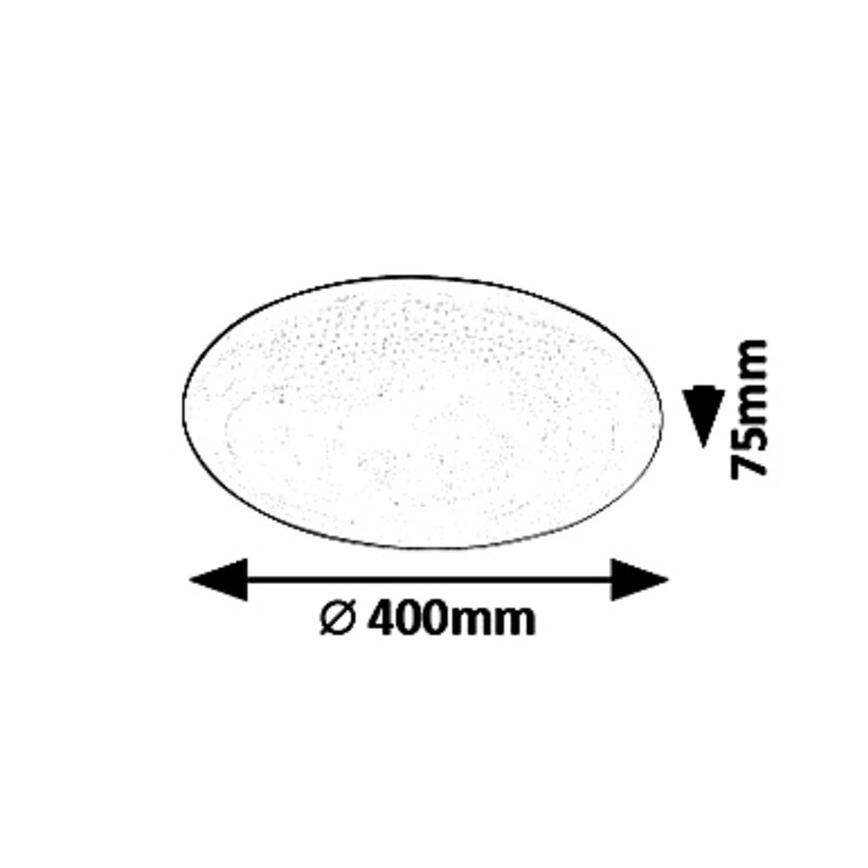 Rabalux - LED reguliuojamas lubų šviestuvas STAR LED/36W/230V + nuotolinio valdymo pultas
