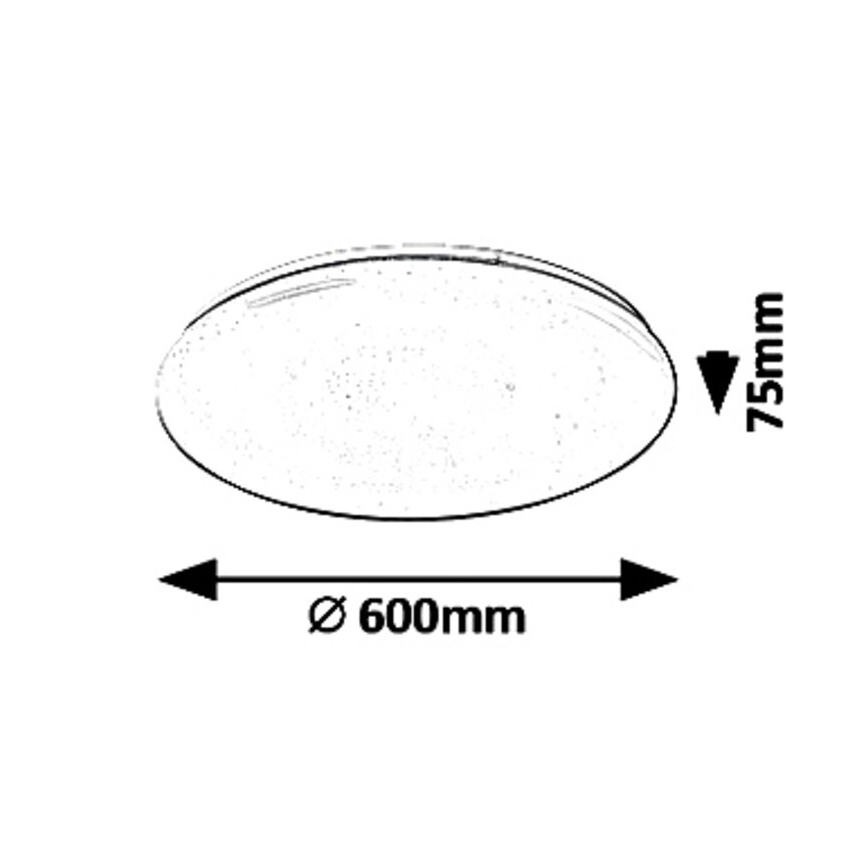 LED Pritemdomas lubinis šviestuvas LED/60W/230V