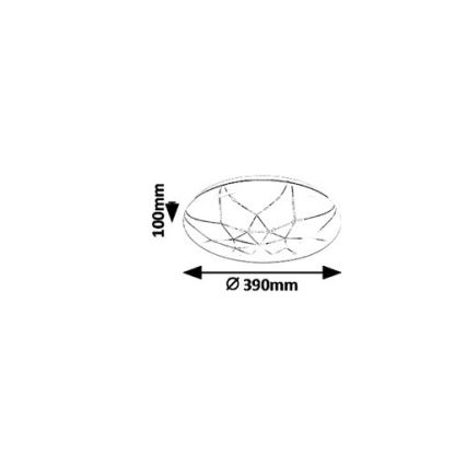 Rabalux - LED Reguliuojamas lubinis šviestuvas LED/24W/230V Wi-Fi 3000-6500K + valdymo pultas