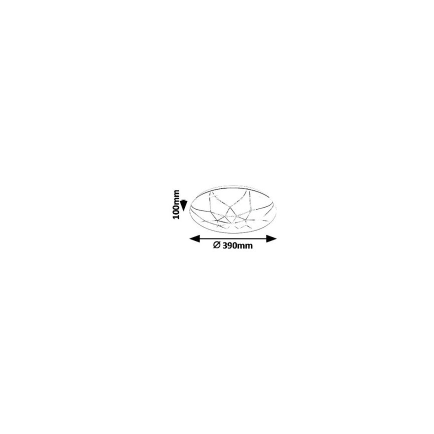 Rabalux - LED Reguliuojamas lubinis šviestuvas LED/24W/230V Wi-Fi 3000-6500K + valdymo pultas