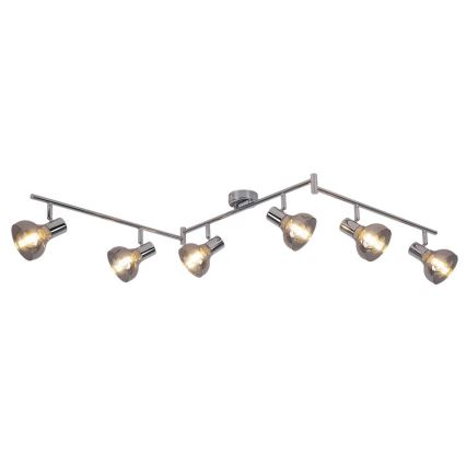 Rabalux 5562 - Akcentinis šviestuvas HOLLY 6xE14/40W/230V blizgus chromas