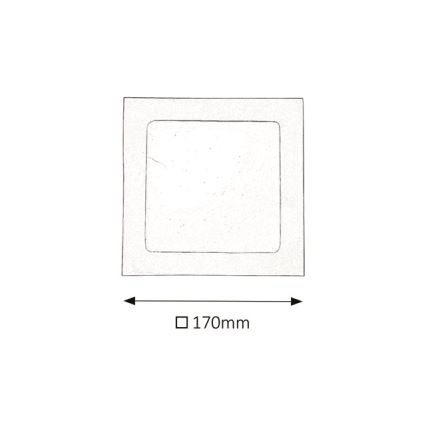 Rabalux - LED įleidžiamas lubinis vonios šviestuvas LED/12W/230V 3000K IP44