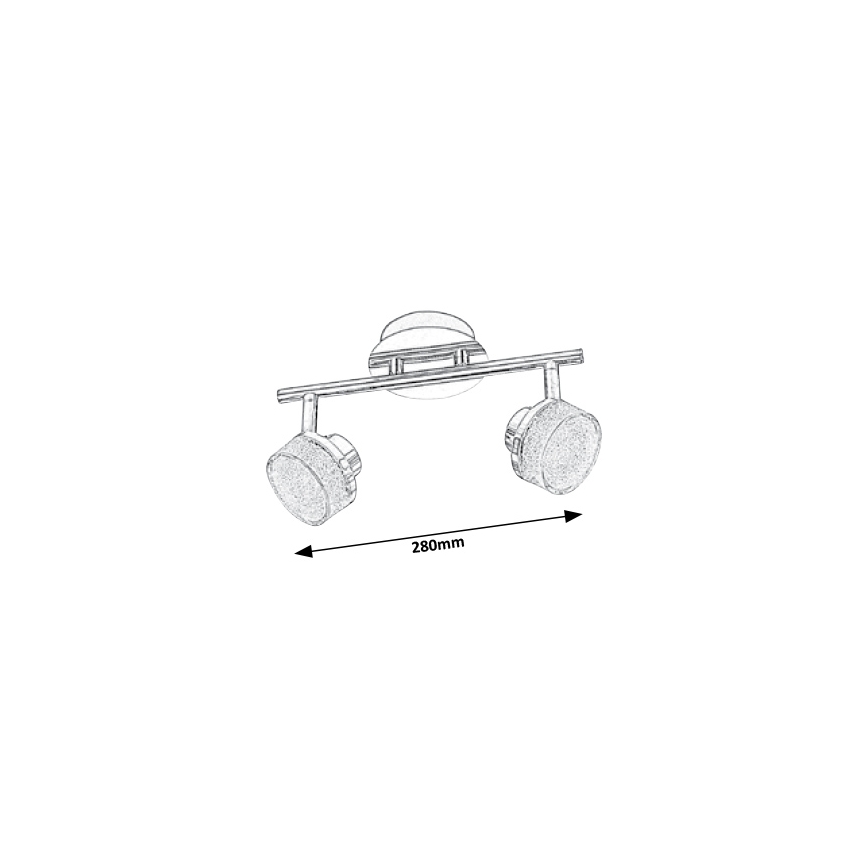 Rabalux - LED lubinis akcentinis šviestuvas 2xLED/5W/230V