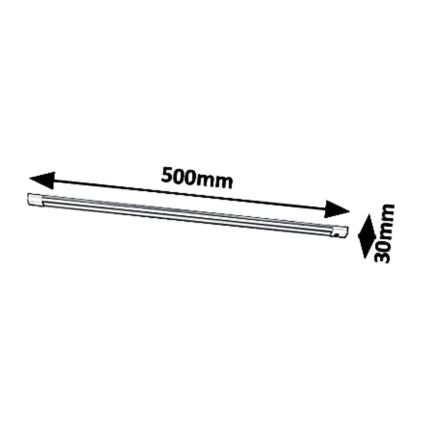 Rabalux - Reguliuojamas LED po virtuvės spintele montuojamas šviestuvas su jutikliu LED/8W/230V