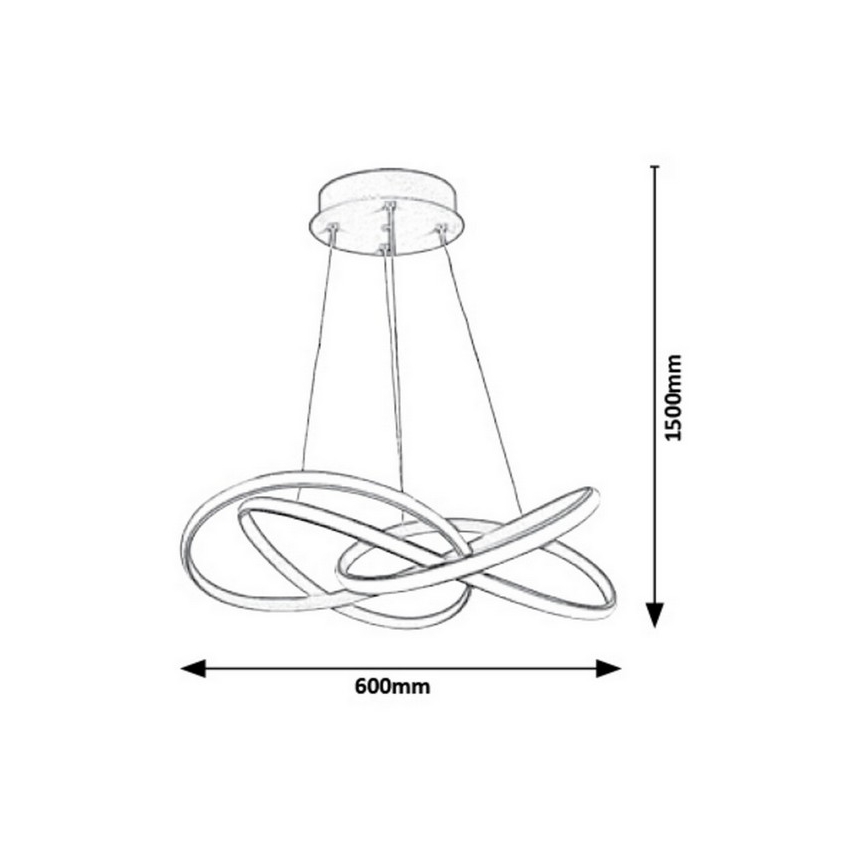 Rabalux - LED sietynas, kabinamas ant virvės LED/40W/230V