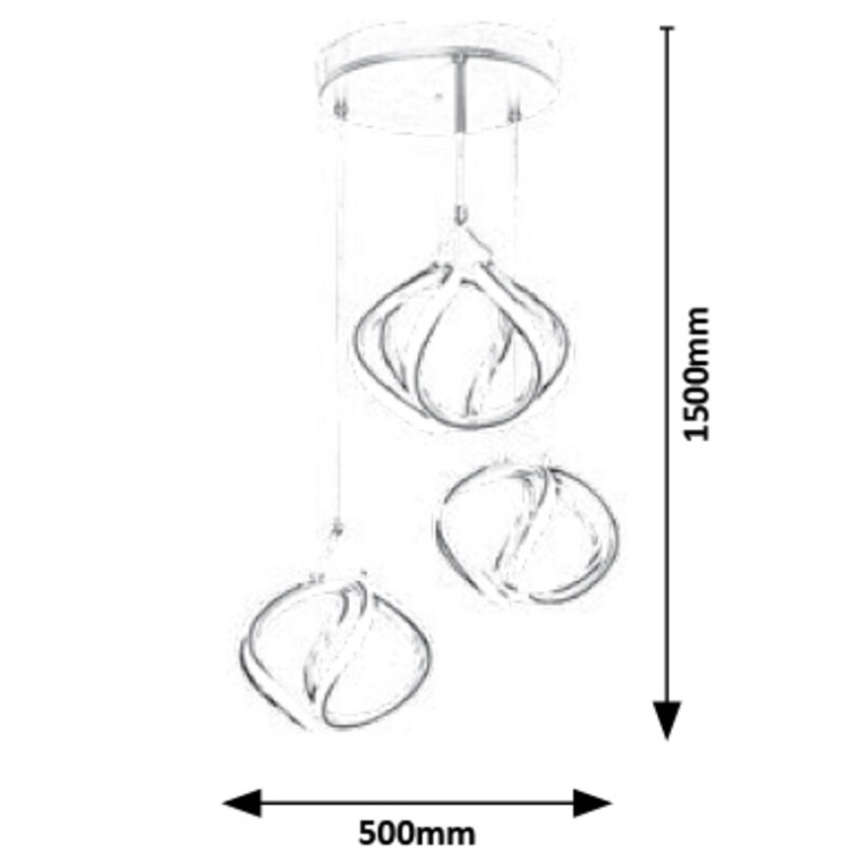 Rabalux - LED Pakabinamas sietynas LED/50W/230V