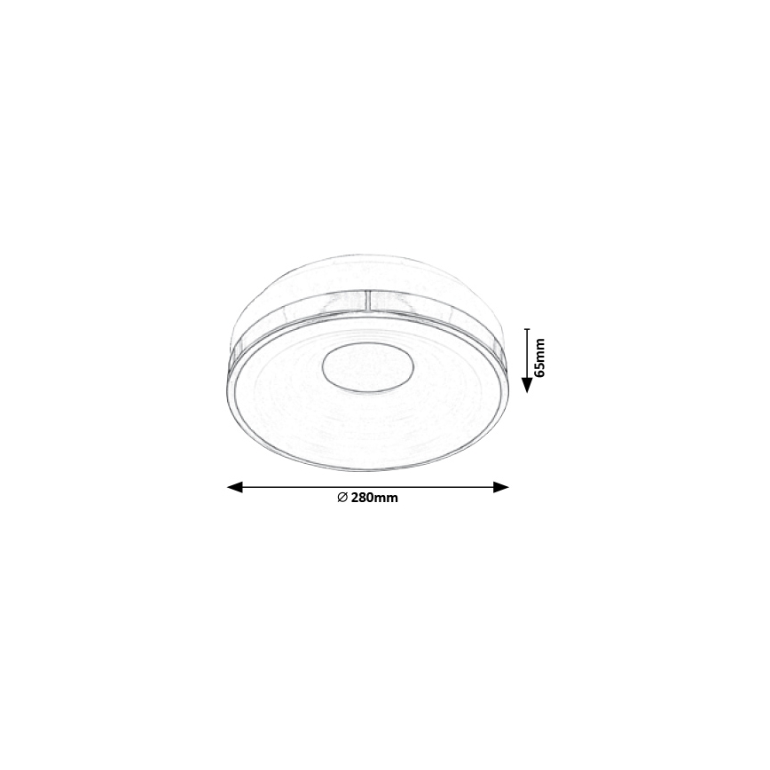 Rabalux - LED lubinis šviestuvas LED/18W/230V Ø 28 cm