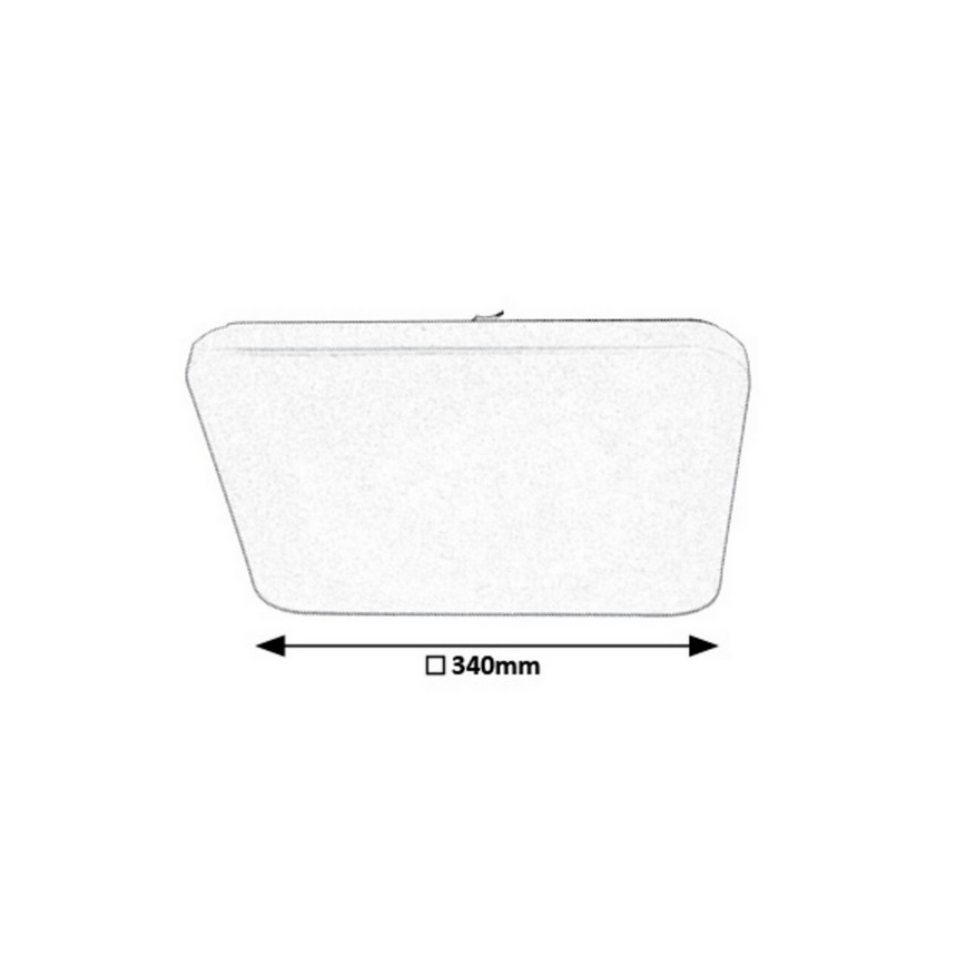 Rabalux 5699 - Pritemdomas lubinis LED šviestuvas EMMETT LED/16W/230V