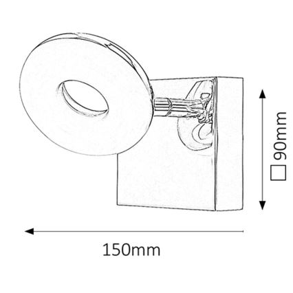 Rabalux - LED vonios šviestuvas LED/5W/230V IP44